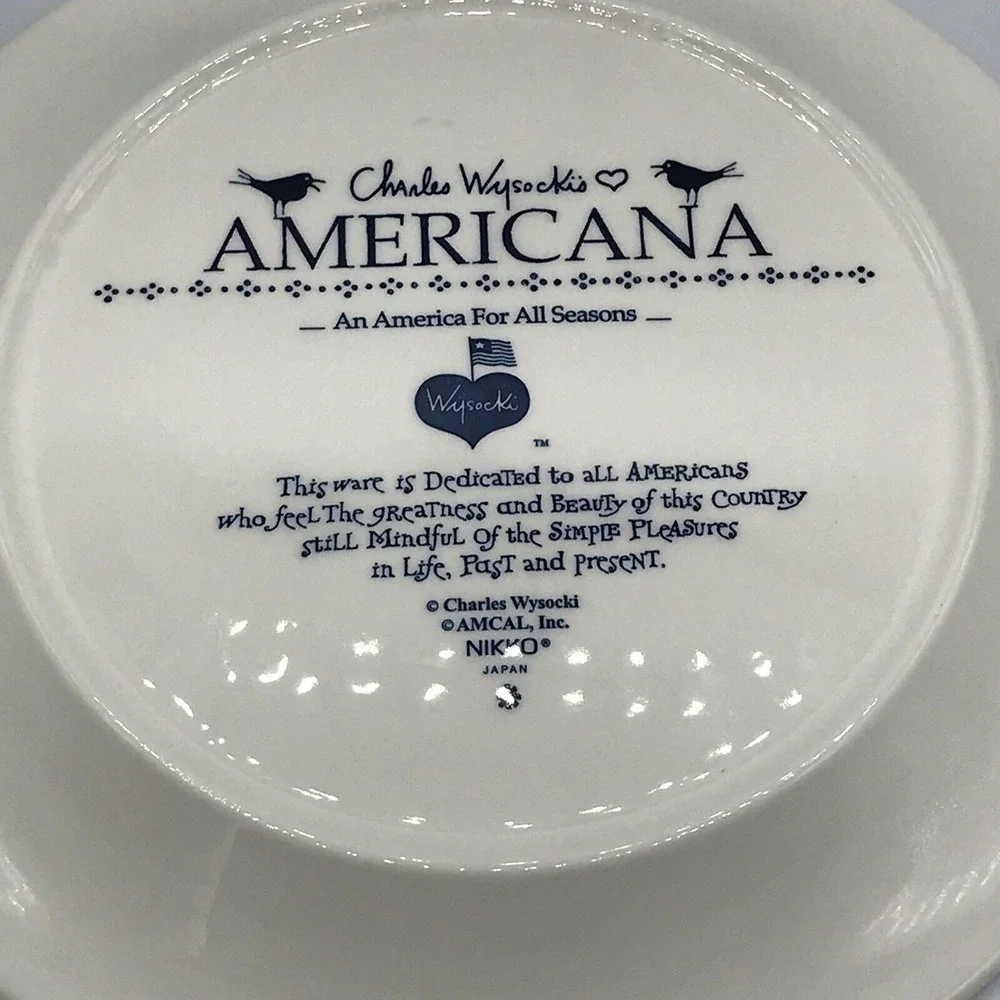 Charles Wysocki's‎ Americana Dinner Plate - Nikko Made in Japan
